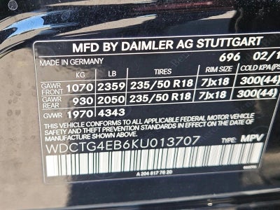 2019 Mercedes-Benz GLA 250 GLA 250