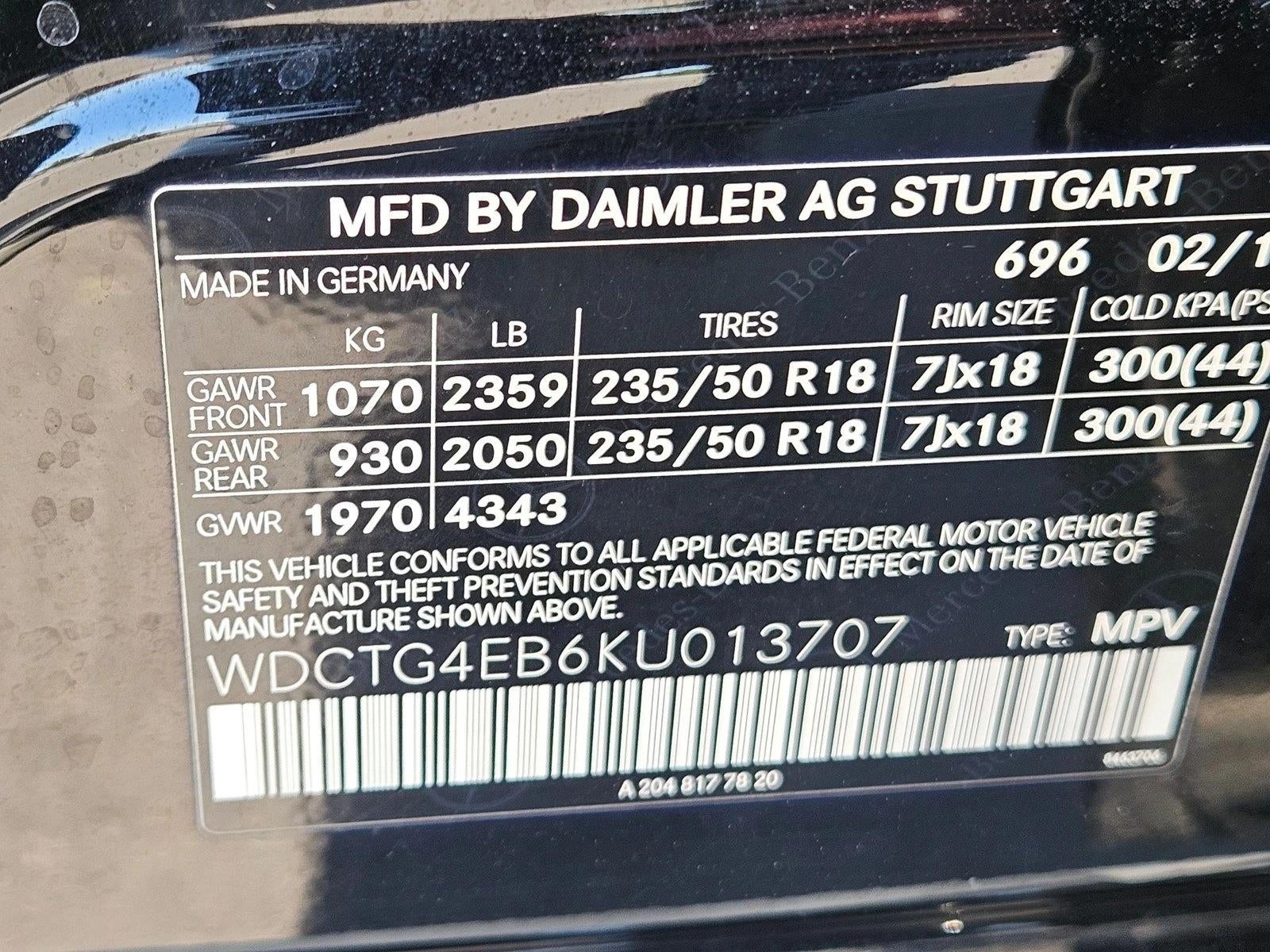 2019 Mercedes-Benz GLA 250 GLA 250