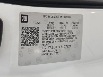 2026 Chevrolet Corvette Stingray 1LT