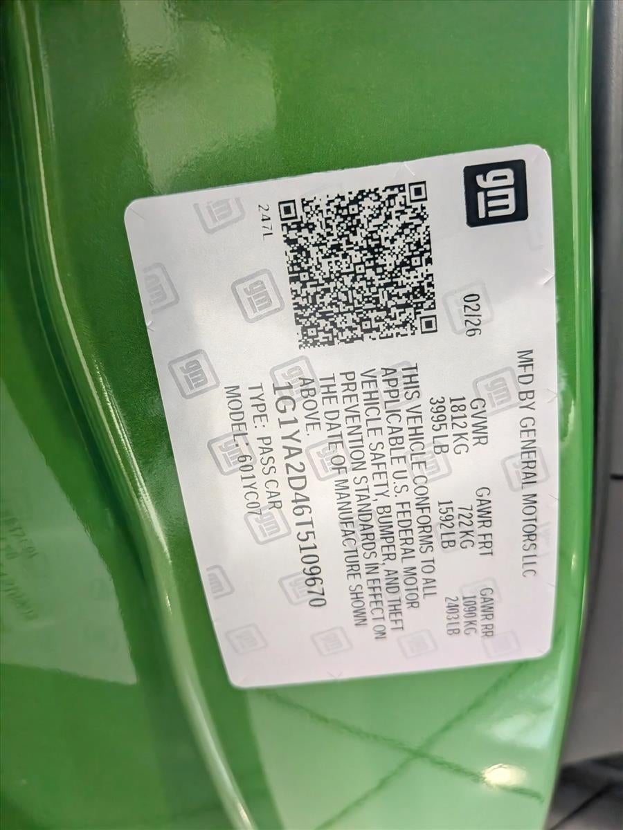 2026 Chevrolet Corvette Stingray 1LT