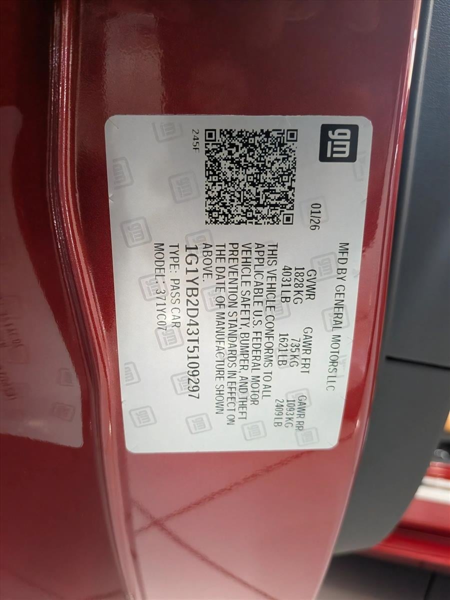 2026 Chevrolet Corvette Stingray 2LT