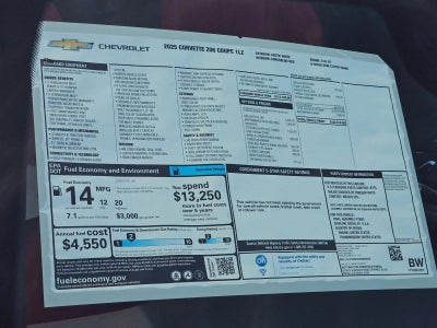 2025 Chevrolet Corvette Z06 1LZ