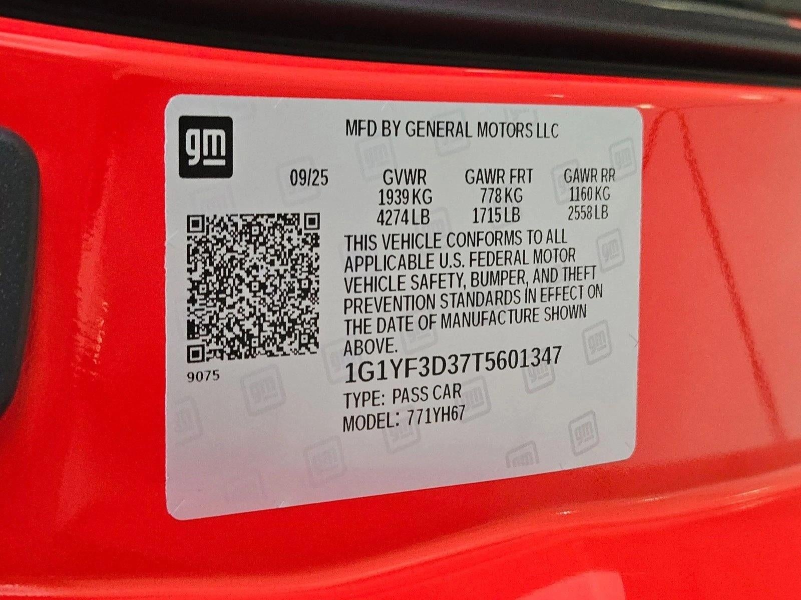 2026 Chevrolet Corvette Z06 3LZ