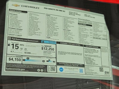 2026 Chevrolet Corvette Z06 3LZ