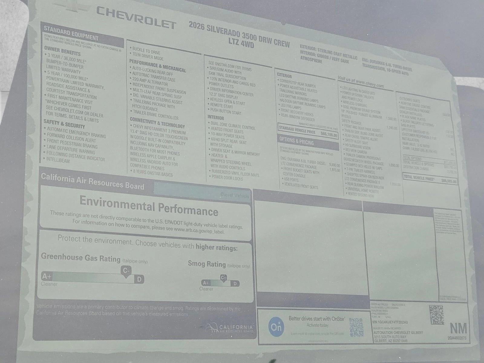 2026 Chevrolet Silverado 3500 HD LTZ DRW