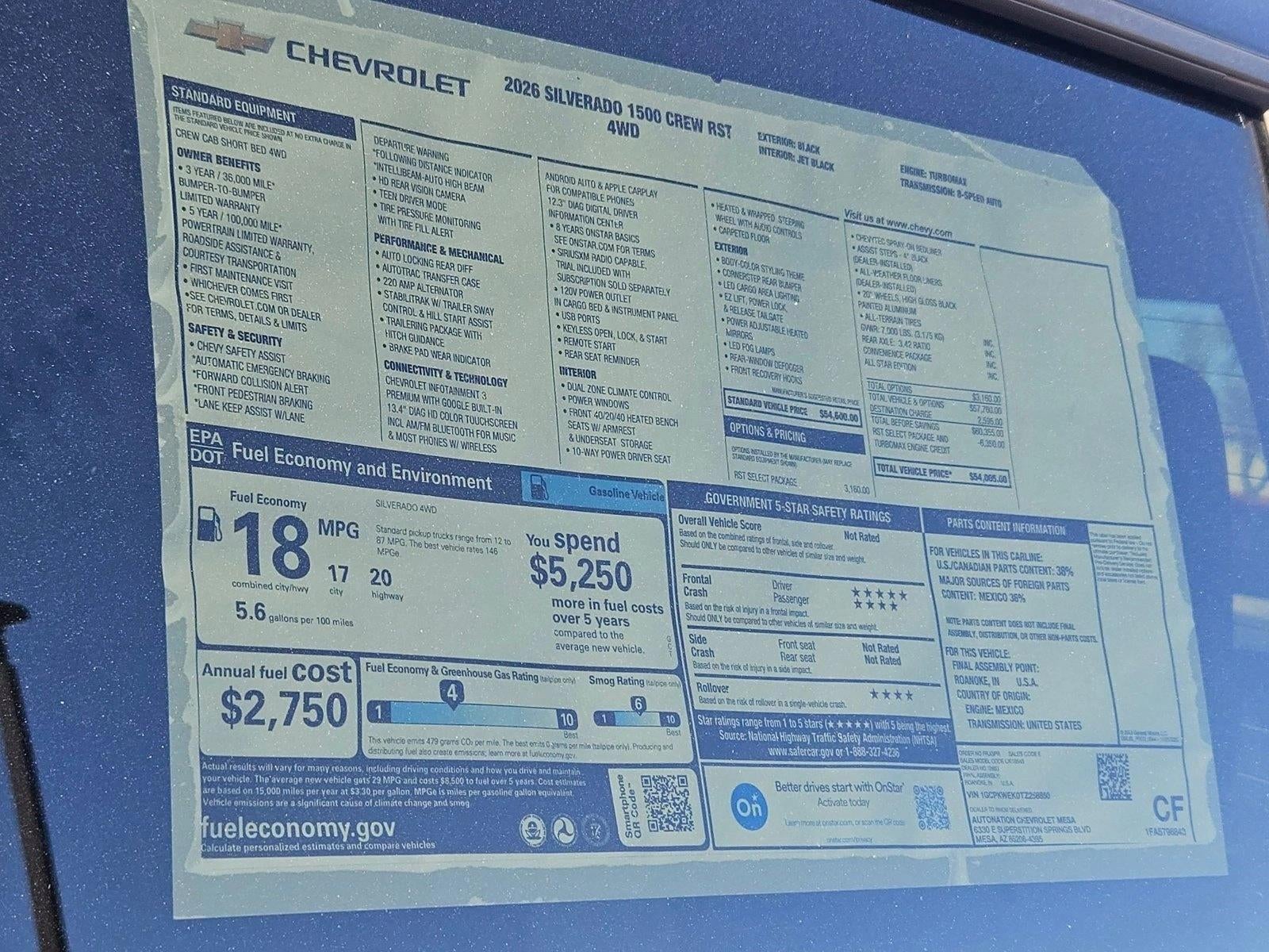 2026 Chevrolet Silverado 1500 RST