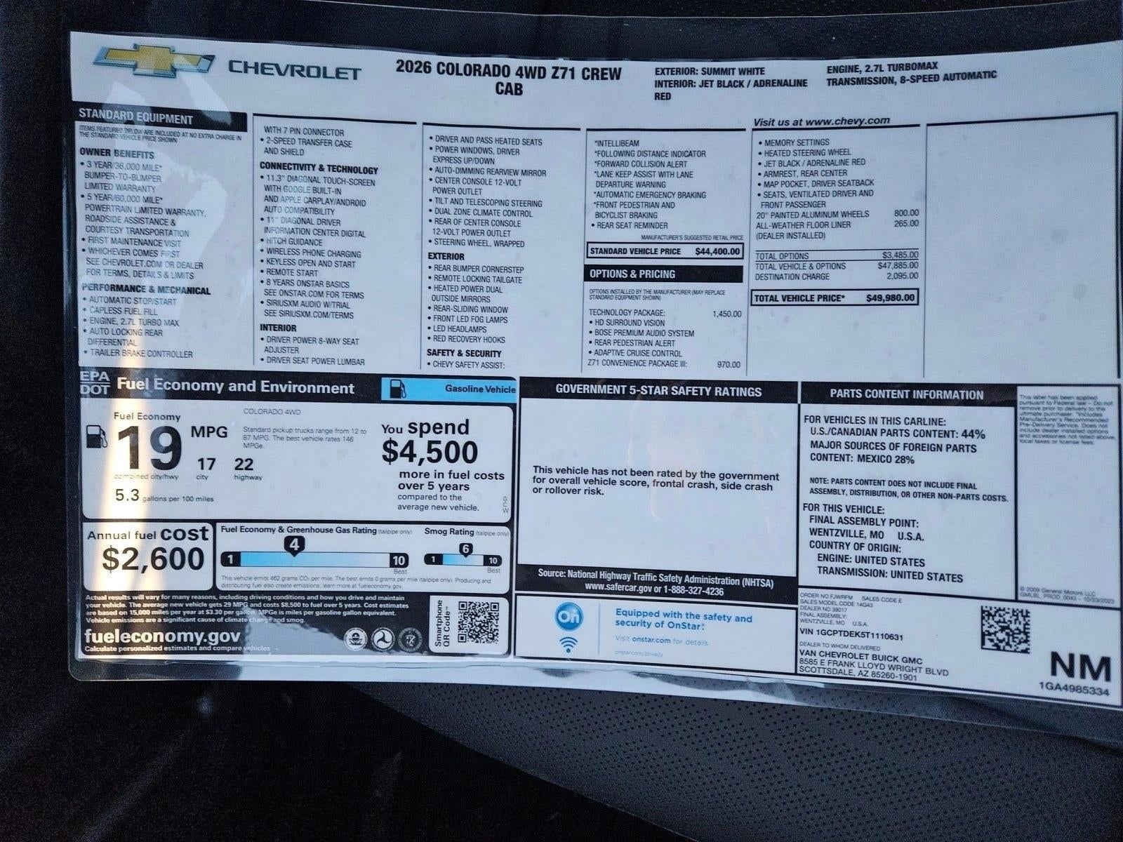 2026 Chevrolet Colorado Z71