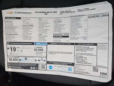 2026 Chevrolet Colorado Z71