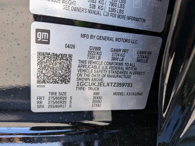 2026 Chevrolet Silverado 1500 High Country