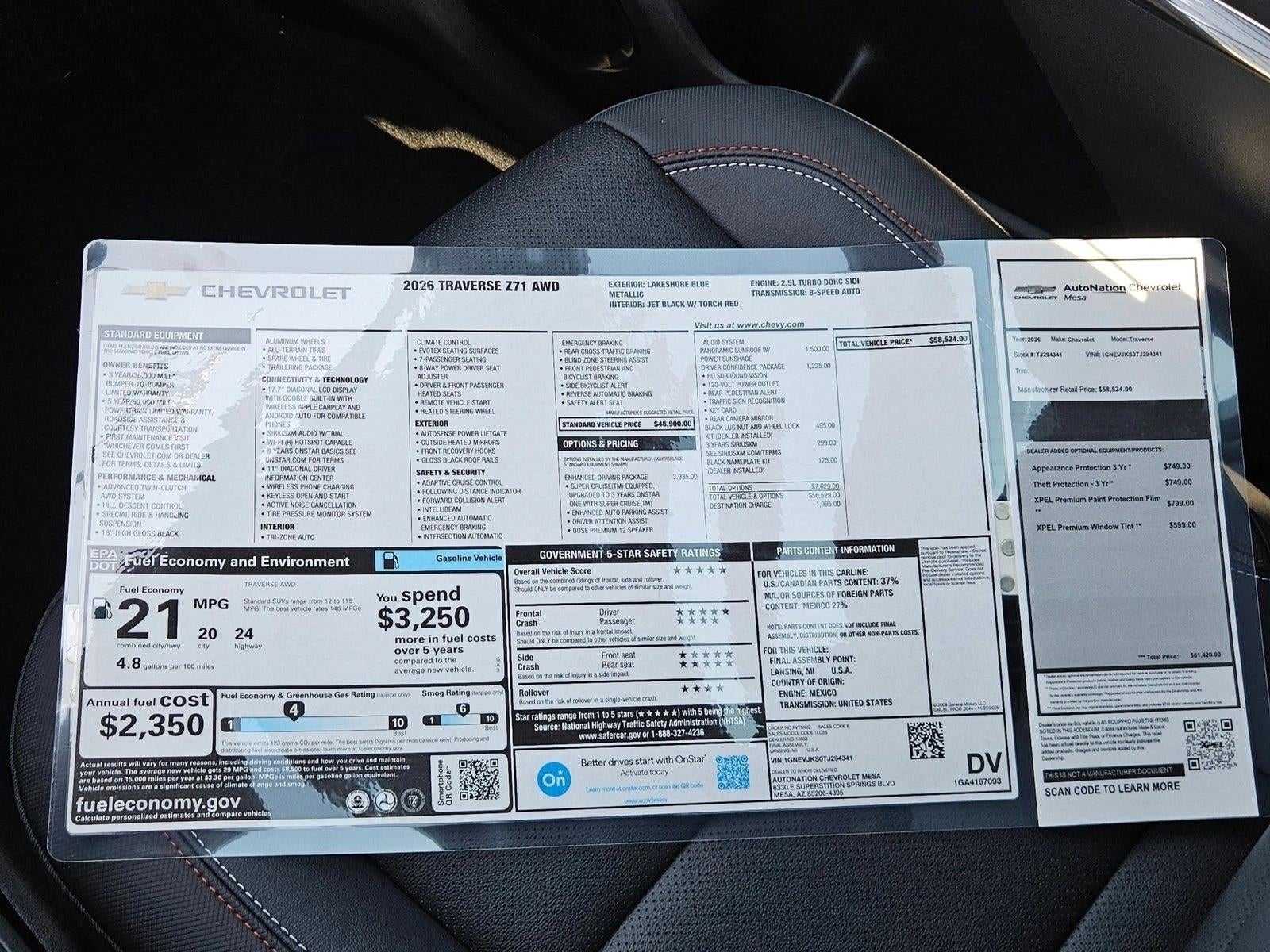 2026 Chevrolet Traverse Z71