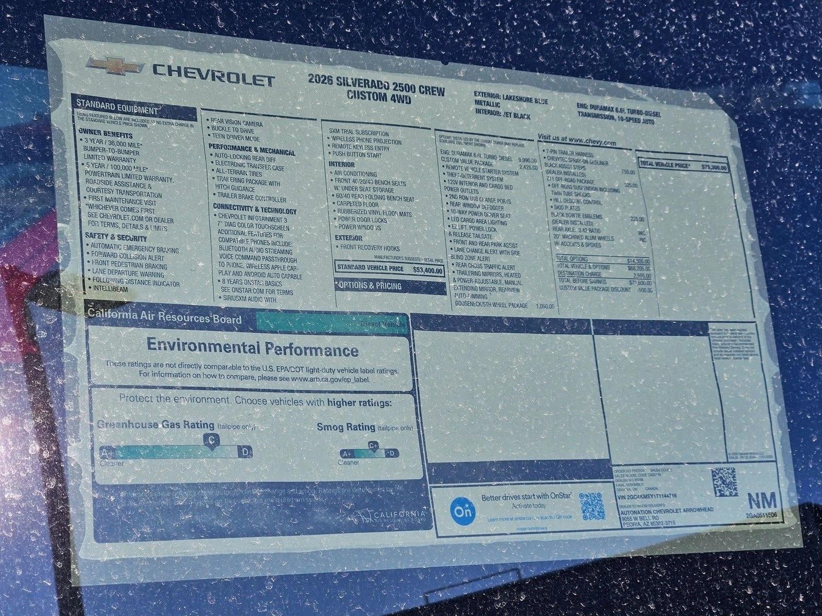 2026 Chevrolet Silverado 2500 HD Custom