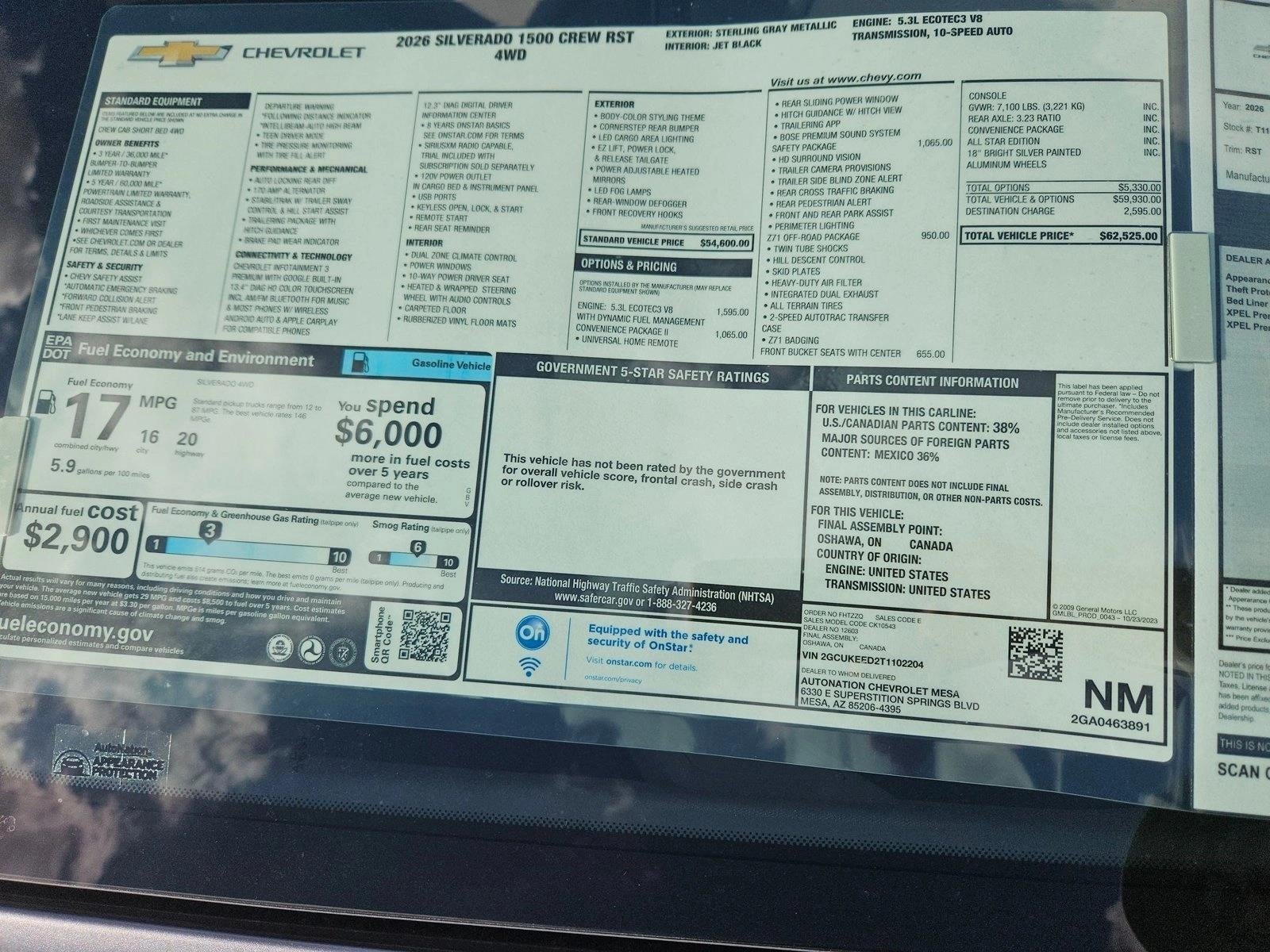 2026 Chevrolet Silverado 1500 RST