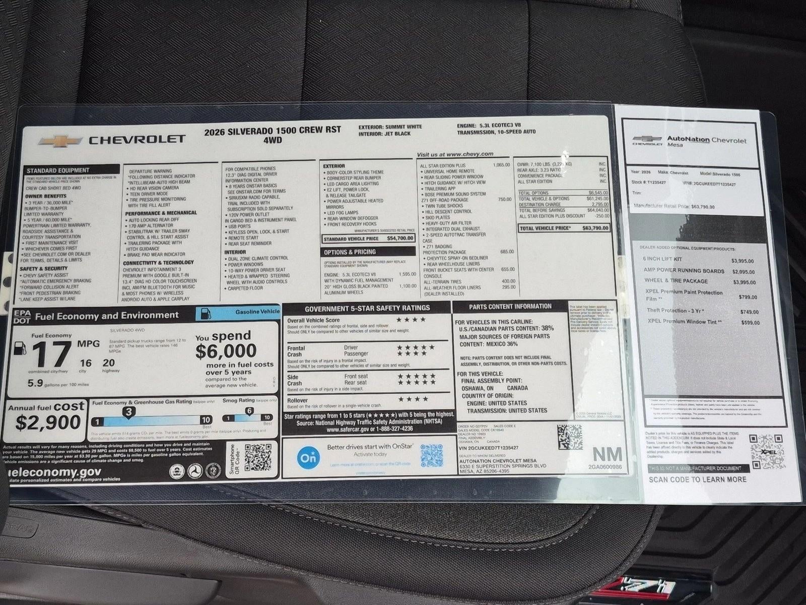 2026 Chevrolet Silverado 1500 RST