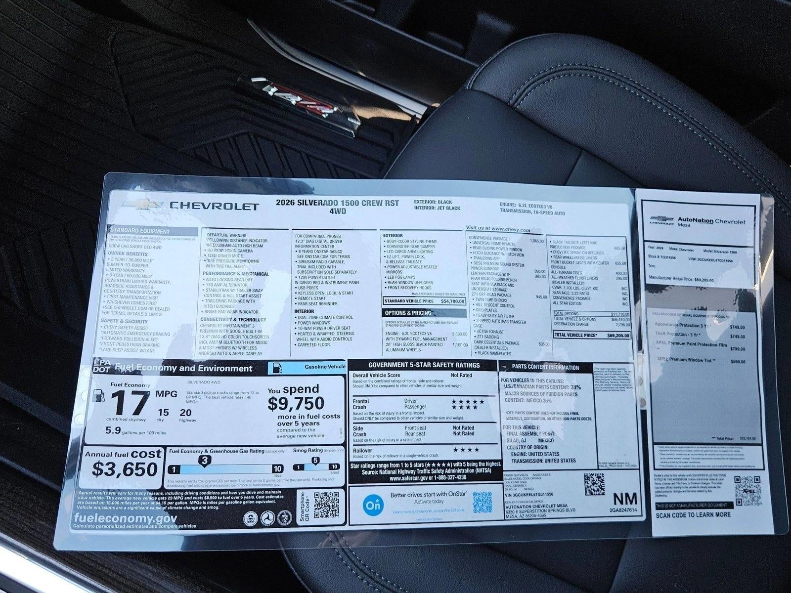 2026 Chevrolet Silverado 1500 RST