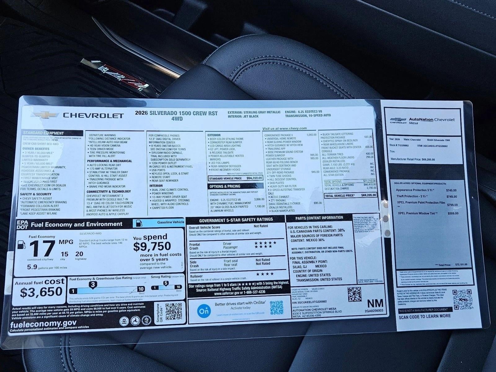 2026 Chevrolet Silverado 1500 RST
