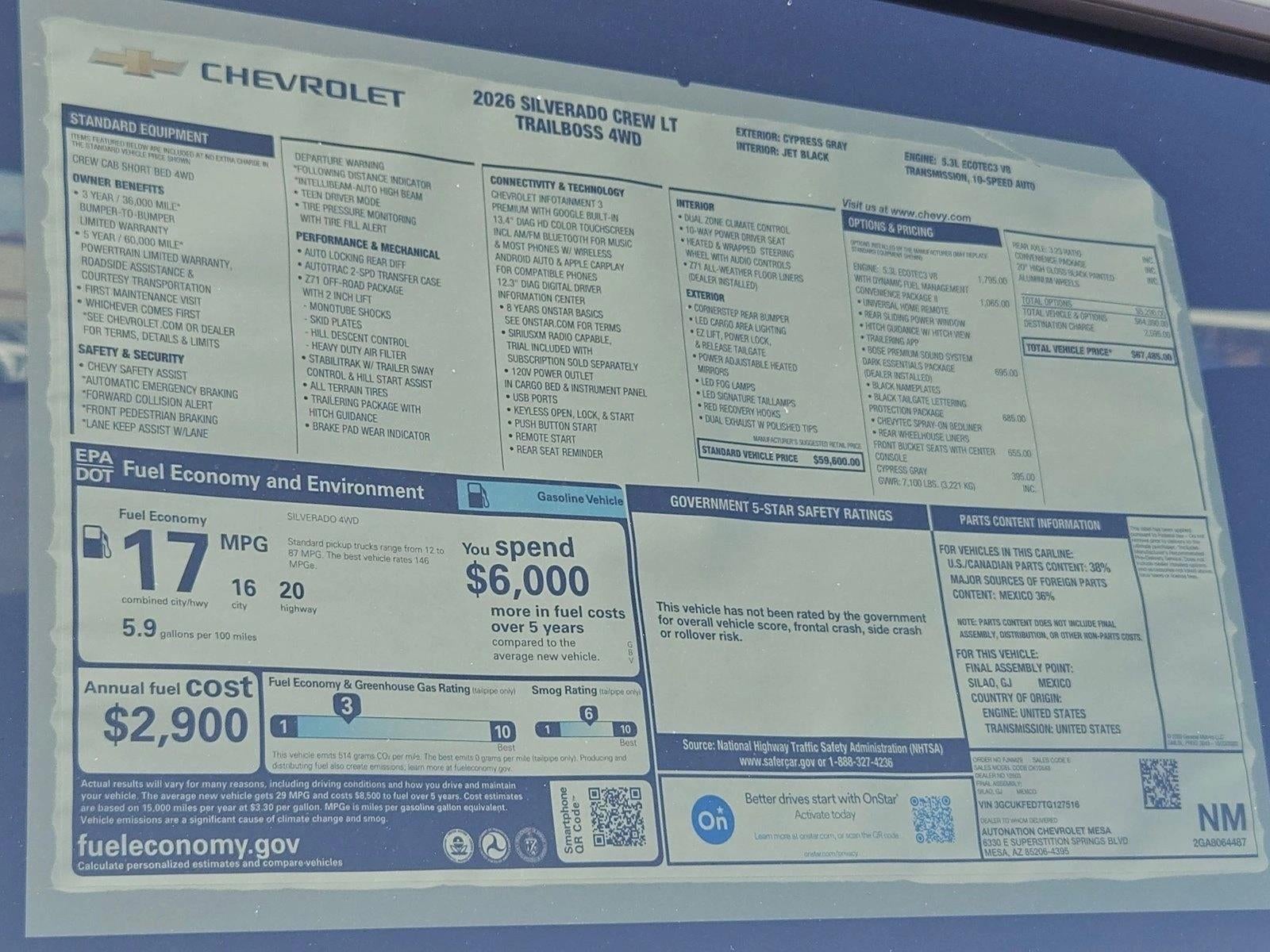 2026 Chevrolet Silverado 1500 LT Trail Boss