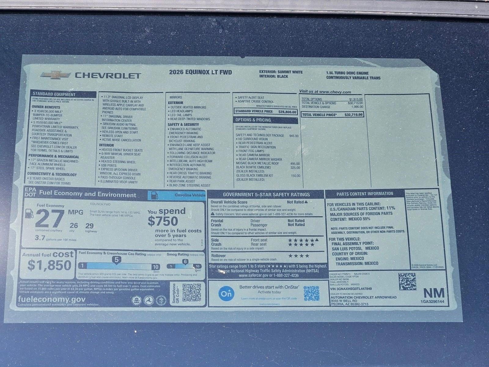 2026 Chevrolet Equinox LT