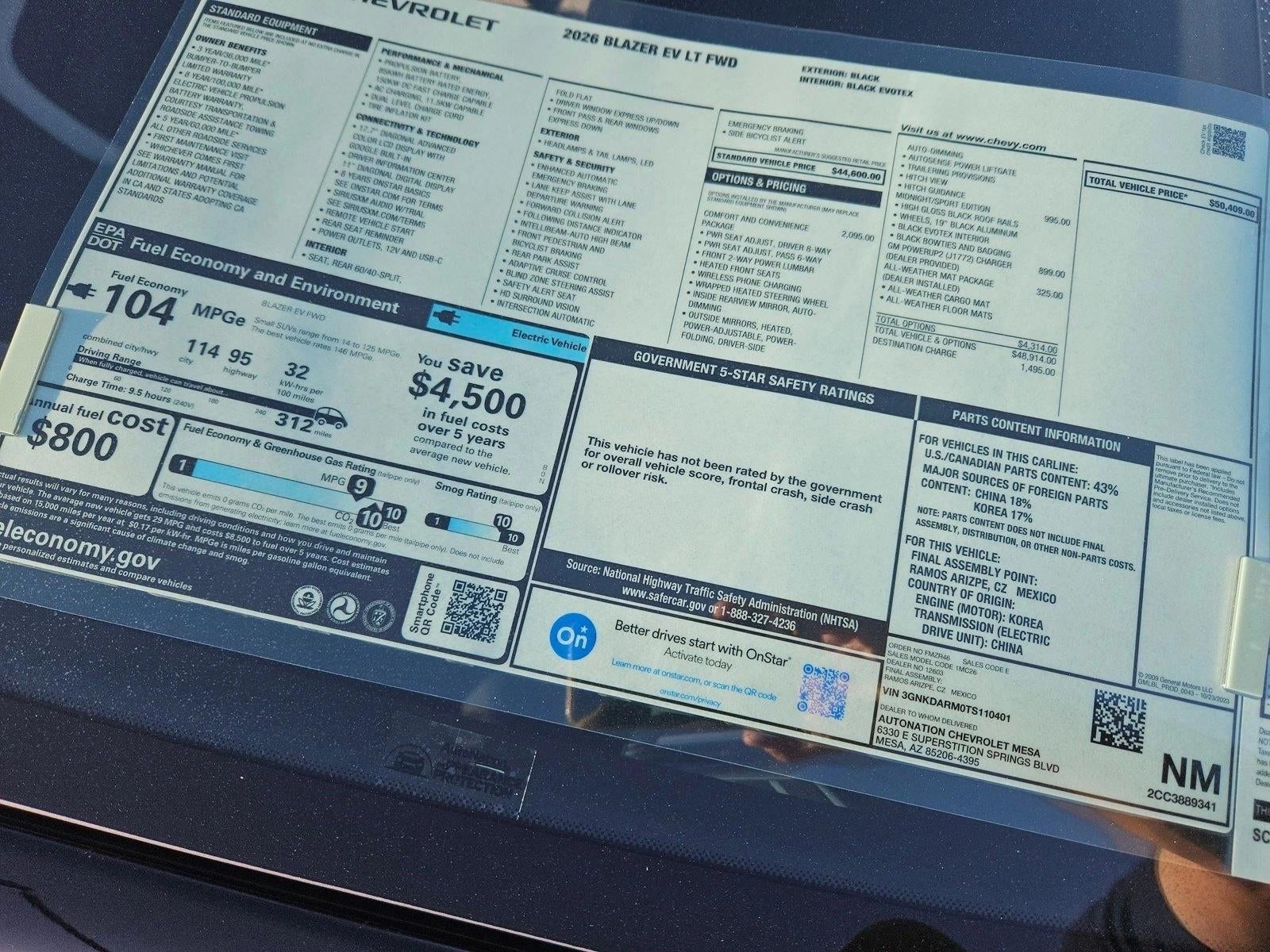 2026 Chevrolet Blazer EV LT