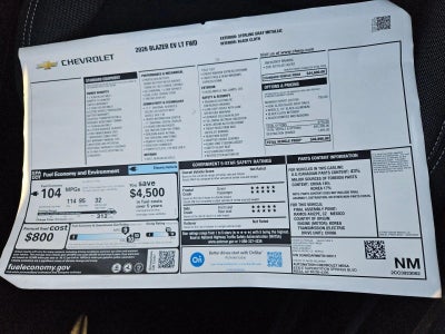 2026 Chevrolet Blazer EV LT