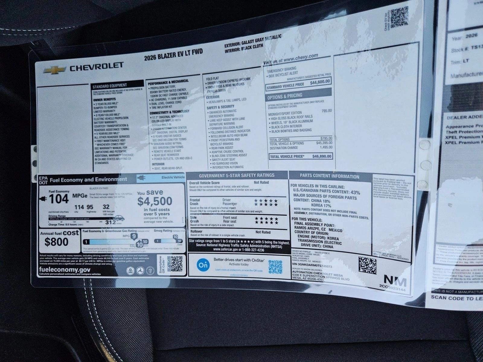 2026 Chevrolet Blazer EV LT