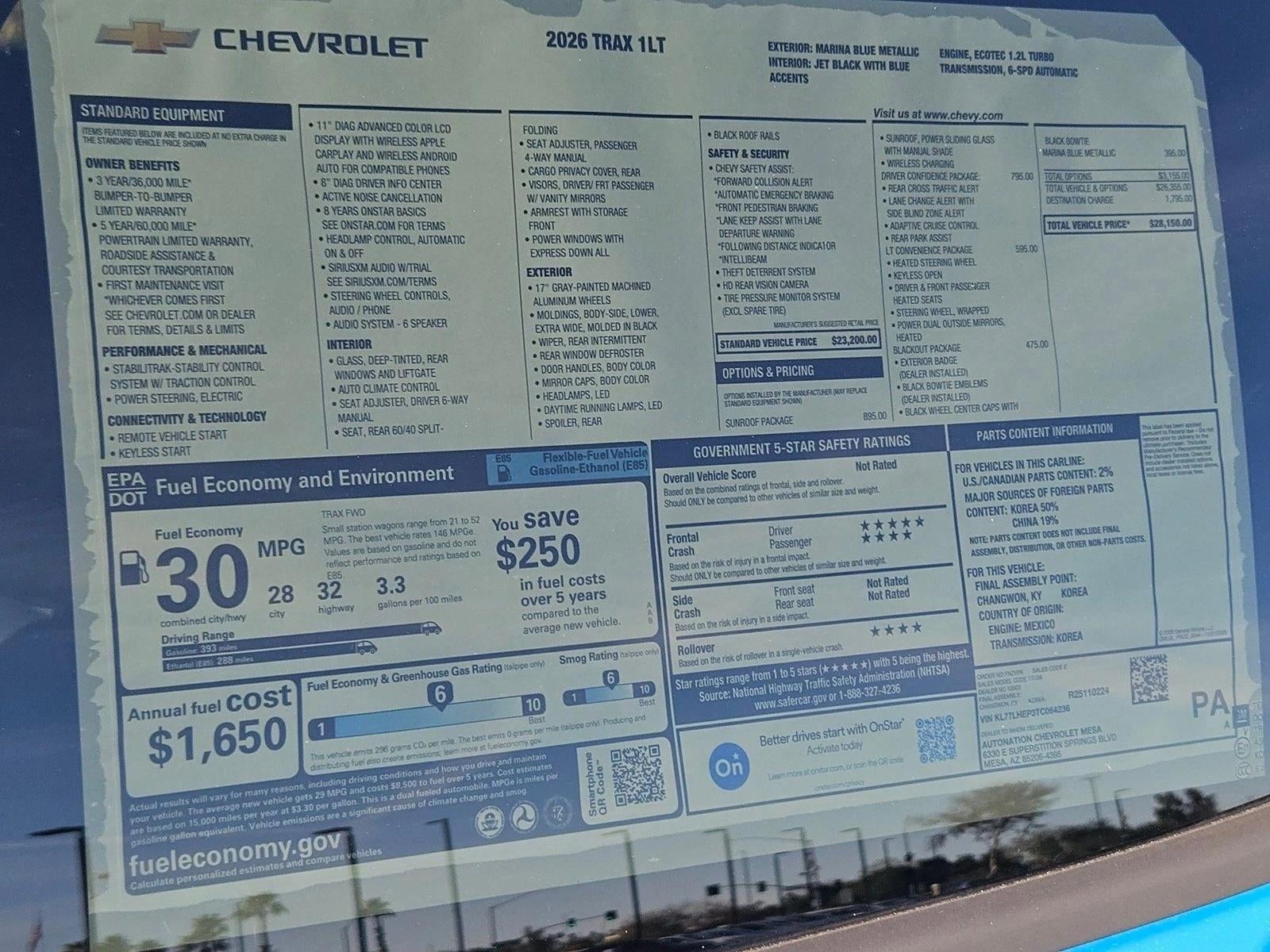 2026 Chevrolet Trax LT