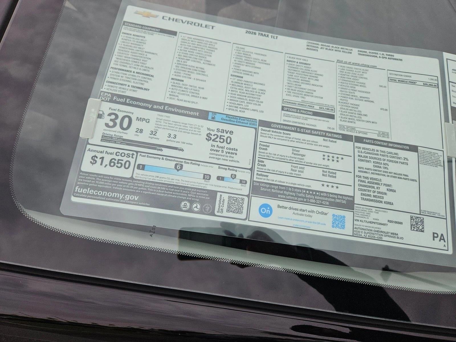 2026 Chevrolet Trax LT