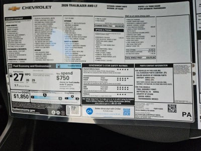 2026 Chevrolet Trailblazer LT