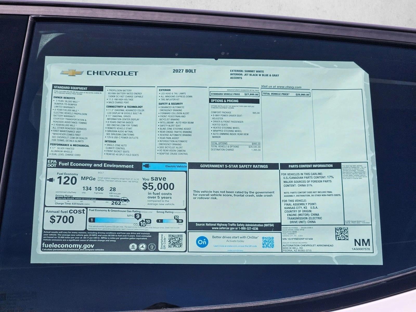 2027 Chevrolet Bolt LT