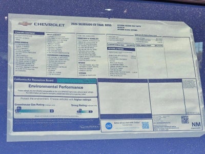 2026 Chevrolet Silverado EV Trail Boss - Extended Range