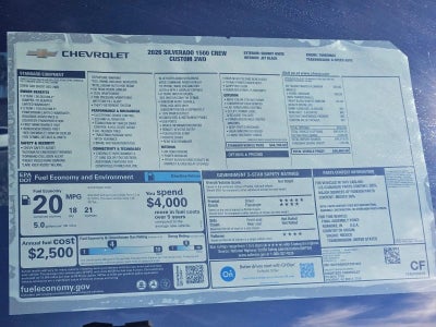 2026 Chevrolet Silverado 1500 Custom