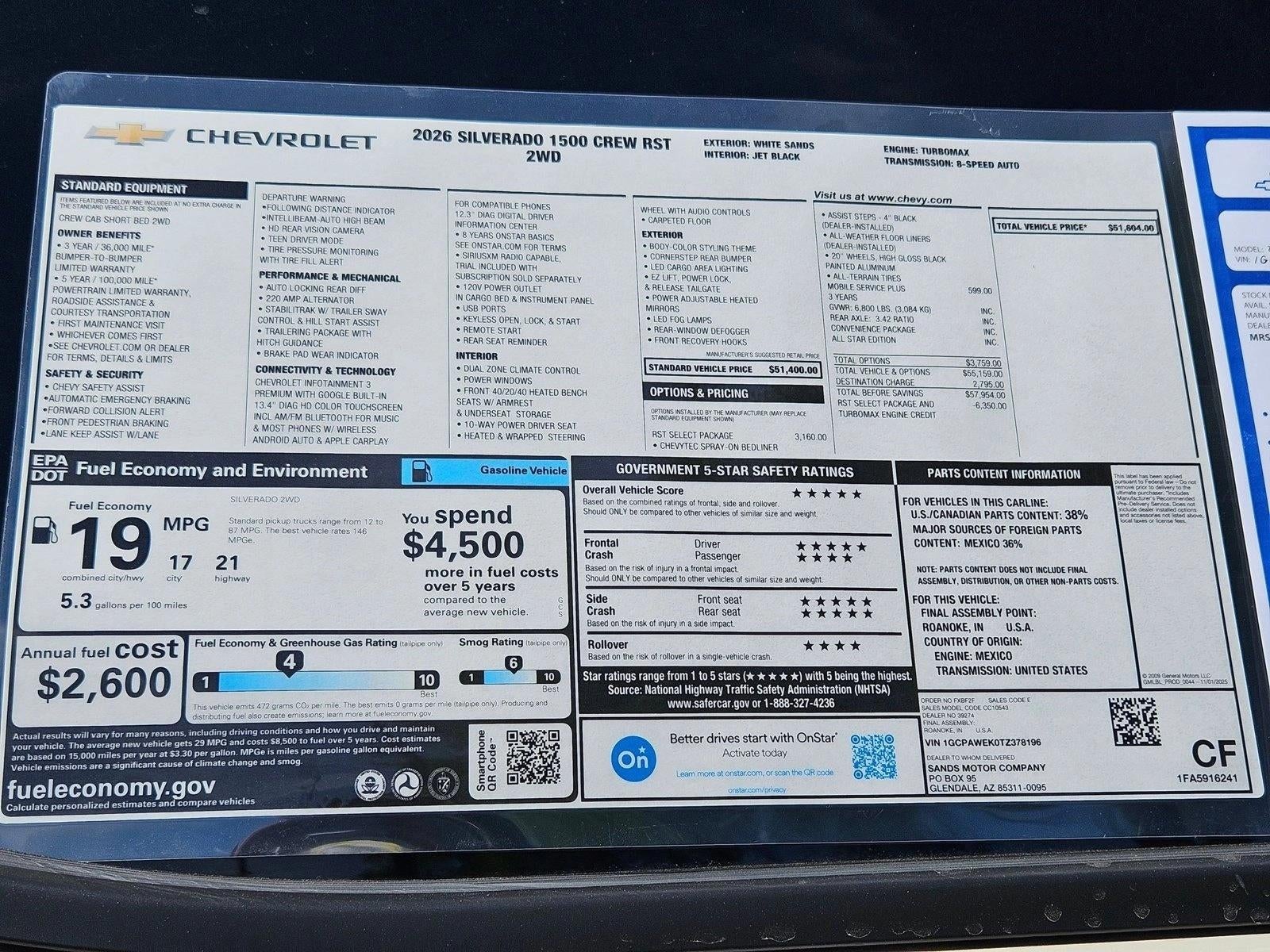 2026 Chevrolet Silverado 1500 RST