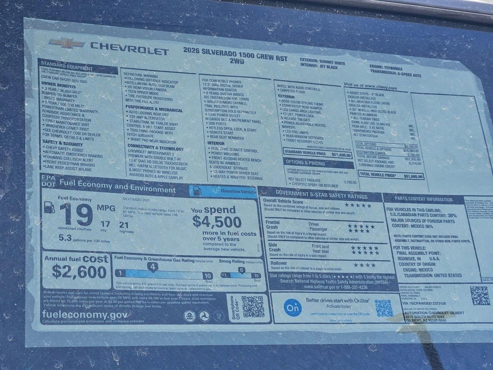 2026 Chevrolet Silverado 1500 RST
