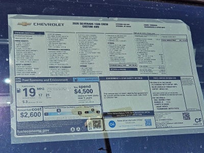 2026 Chevrolet Silverado 1500 Custom