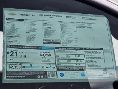 2026 Chevrolet Colorado WT