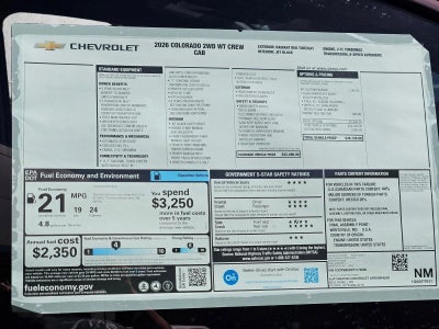 2026 Chevrolet Colorado WT