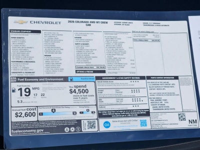 2026 Chevrolet Colorado WT