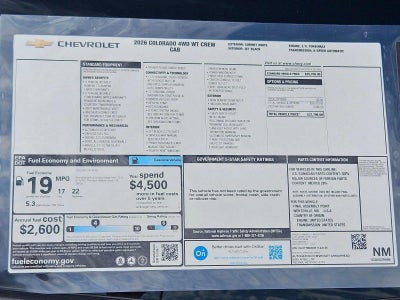 2026 Chevrolet Colorado WT