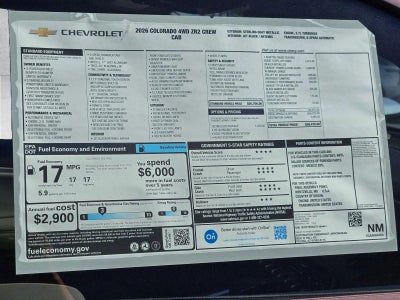 2026 Chevrolet Colorado ZR2