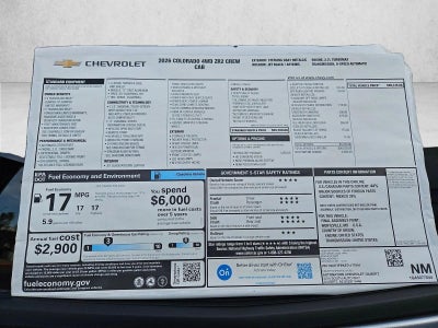 2026 Chevrolet Colorado ZR2