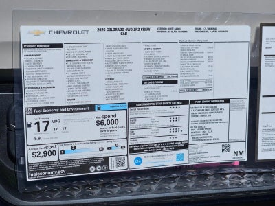 2026 Chevrolet Colorado ZR2