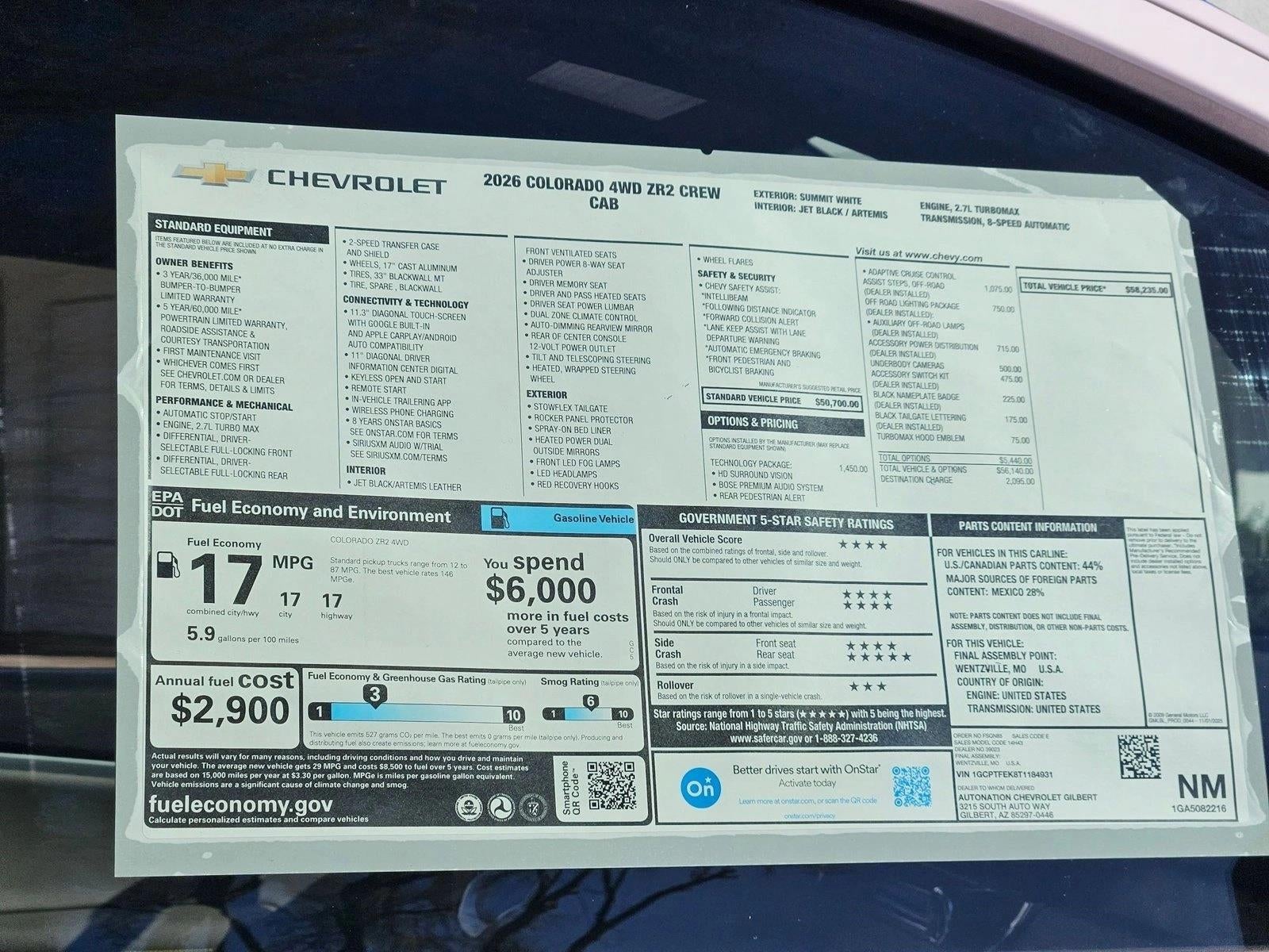 2026 Chevrolet Colorado ZR2