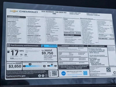 2026 Chevrolet Silverado 1500 RST