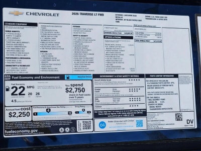 2026 Chevrolet Traverse LT