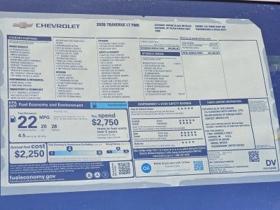 2026 Chevrolet Traverse LT