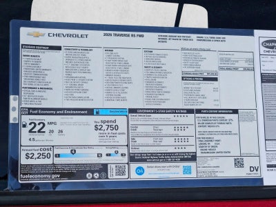 2026 Chevrolet Traverse RS