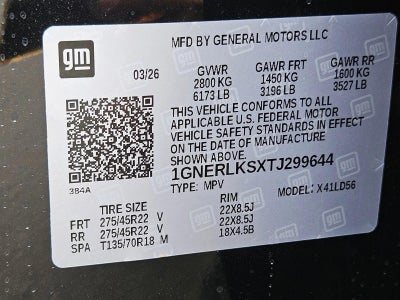 2026 Chevrolet Traverse RS