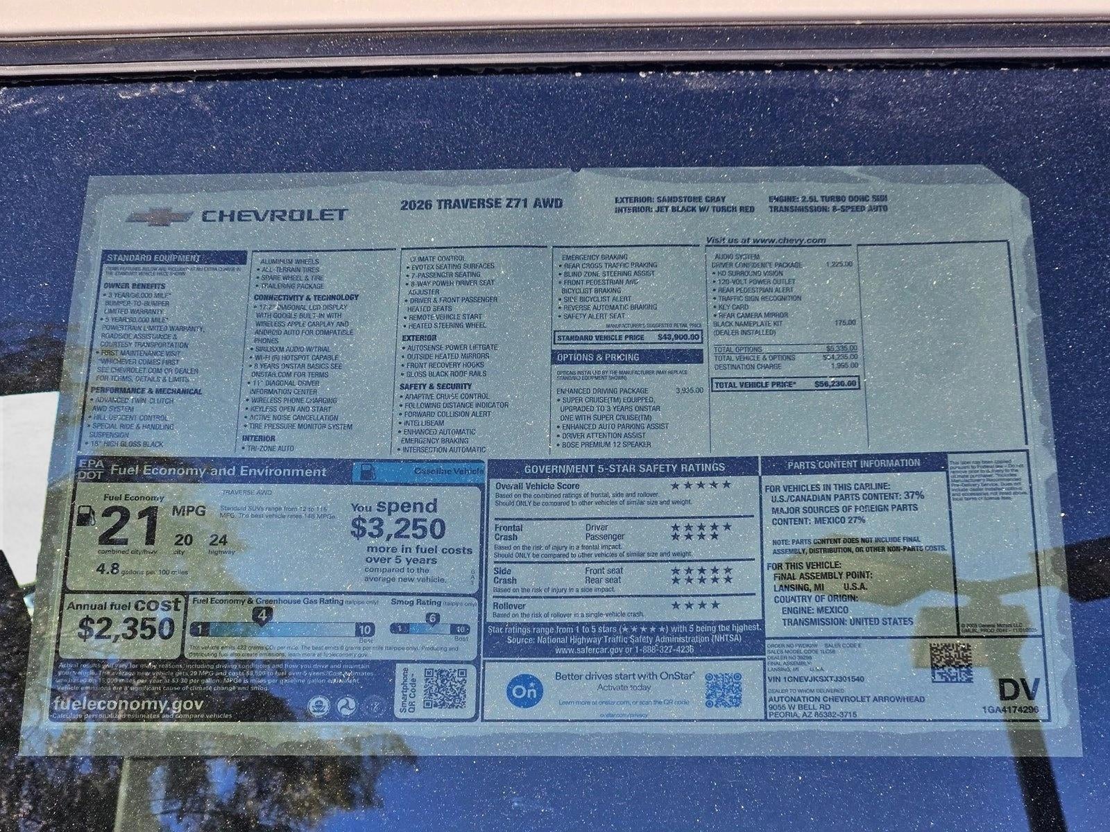 2026 Chevrolet Traverse Z71