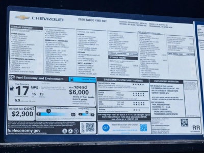 2026 Chevrolet Tahoe RST