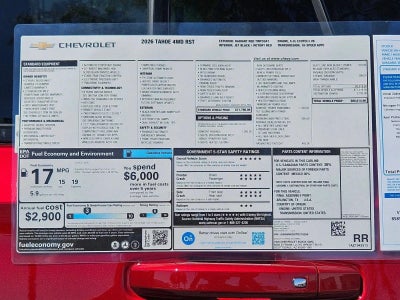 2026 Chevrolet Tahoe RST
