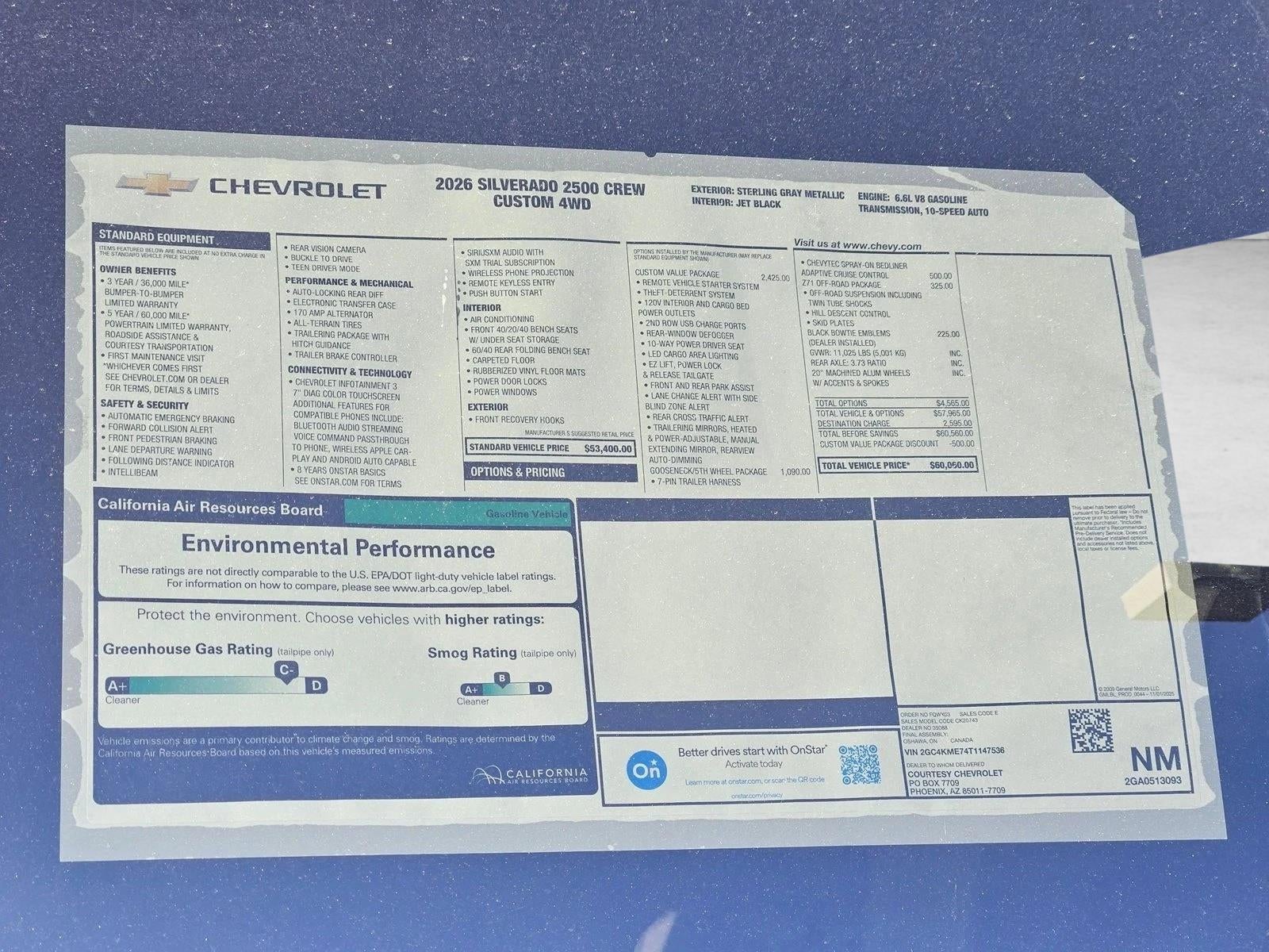 2026 Chevrolet Silverado 2500 HD Custom